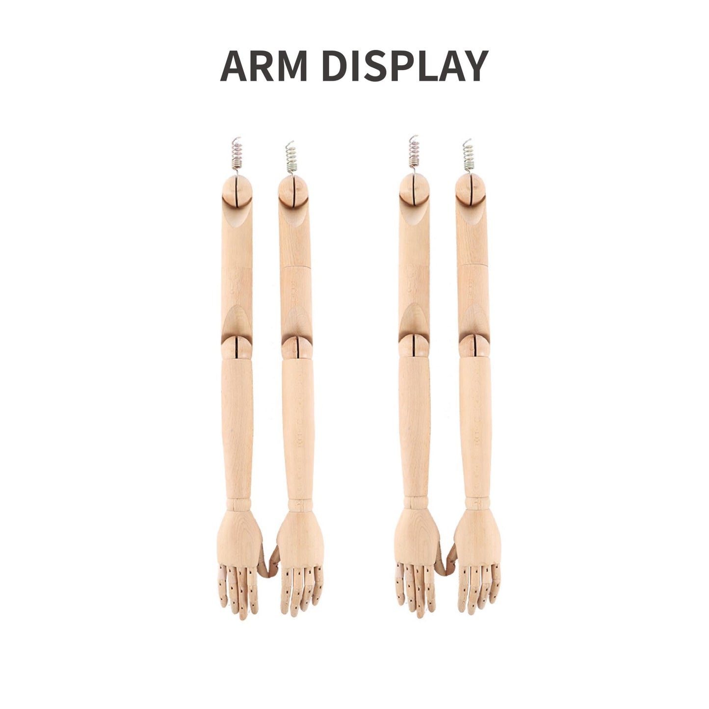 Full Body Male Mannequin with Articulated Wood Arms, Premium Linen Covered Dress Form with Heavy Metal Base, Posable Retail Display Dummy for Boutique Window & Streetwear(Cloth Head)