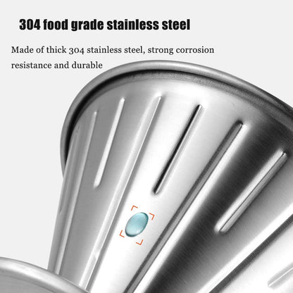 MERMOO YILAN Pour Over Coffee Dripper, Stainless Steel Reusable Cone Coffee Filter for Home Cafe