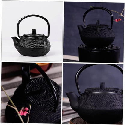 Cast Iron Teapot Tea Set - Japanese Mini Tea Pots, Espresso Kettle, Stainless Steel Small Tea Kettle Decoration