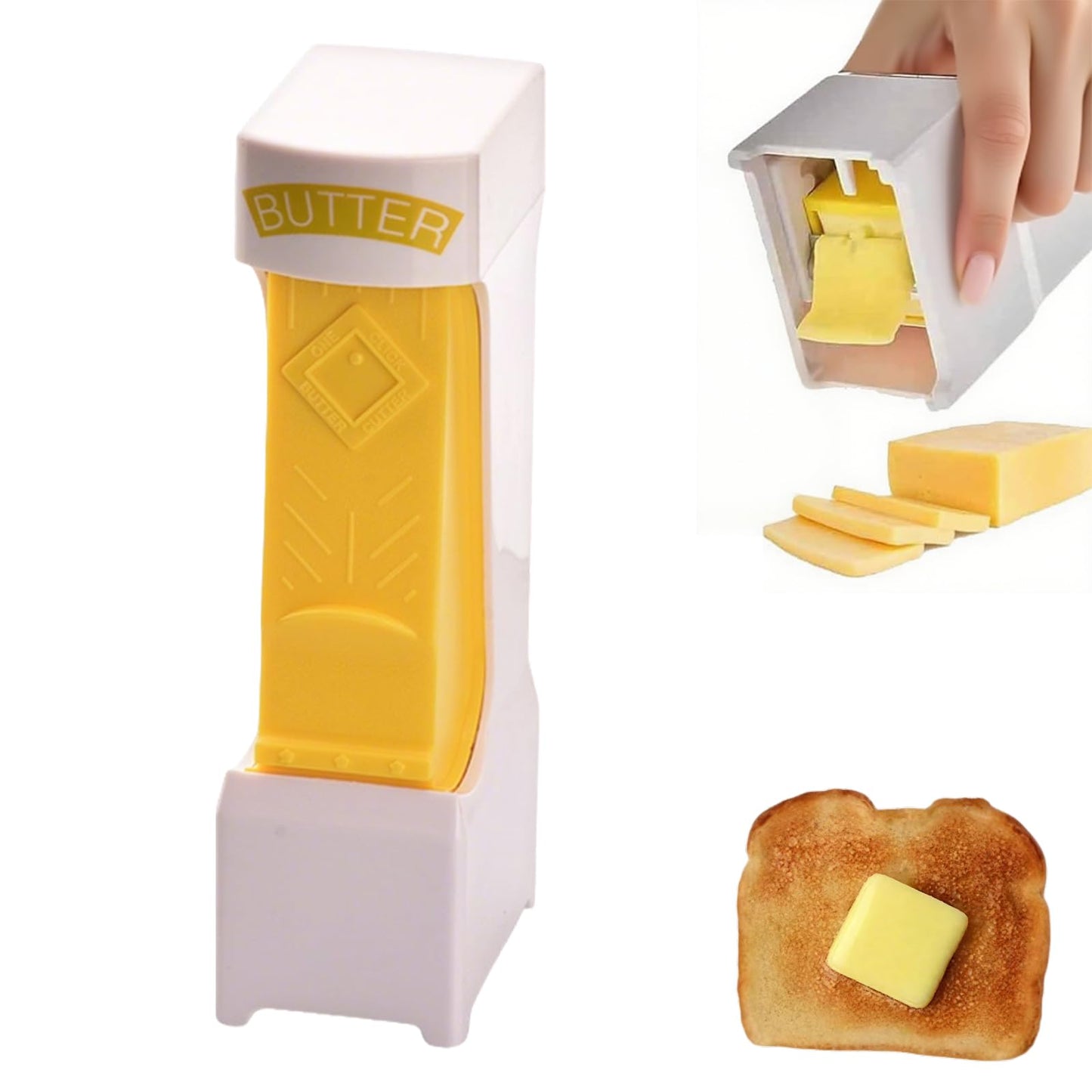 BEWITU Butter Slicer, One-Click Pre-Cut Butter Dispenser for Even Slices – 2026 New Stainless Steel Blade with Storage Case, Ideal Kitchen Gadget for Making Sandwiches, Cakes & Quick Breakfast