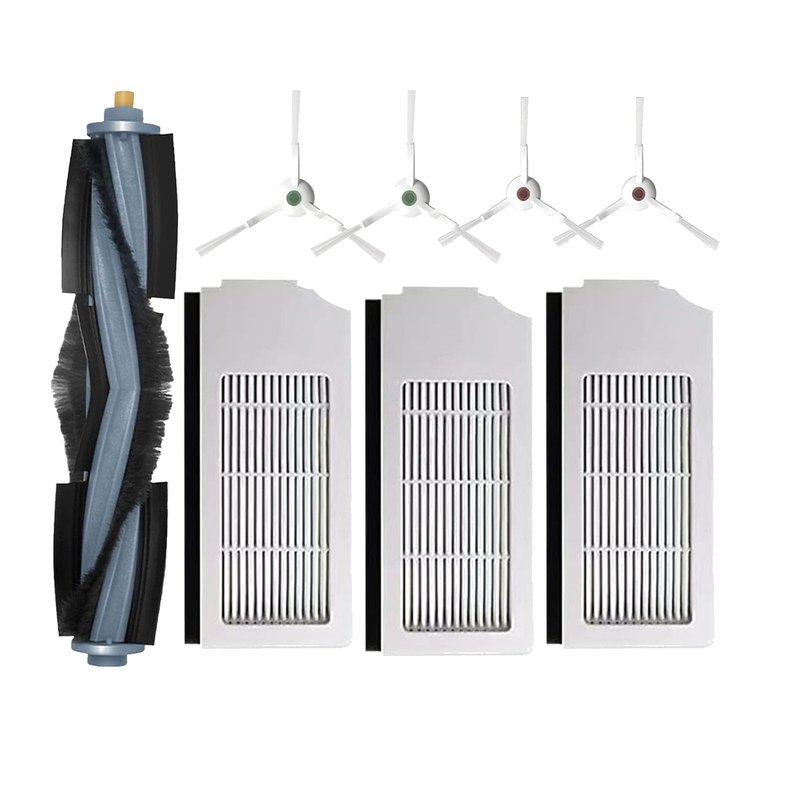 Accessories for ECOVACS DEEBOT T10 Plus:Replacement Parts Compatible with ECOVACS DEEBOT T10 Plus Robtic Vacuum Cleaner Main Brush Side Brush Hepa Filter Spare Attachments