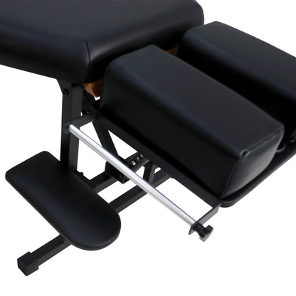 Helsevesen Arena 160 Portable Chiropractic Table, Foldable Massage Treatment Table, 8-Level Height Adjustment