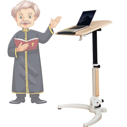 Lectern Podium Stand, Acrylic Church Podium, Portable Podium Stand, Lecture Stage, Conference Table, Standing Desk, Stand Mobile Standing Lift Multifunctional Folding Desk, Free Speech Bedside Table,B