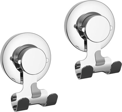 304 Suction Cup Hooks Razor Holder Powerful Vacuum Organizer for Towel, Razor, Coat, Bathrobe and Loofah Stainless
