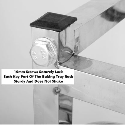 DUHTFCY Large Rolling Bread Rack, 12-Tier Commercial Baking Shelf for Bakeries, Restaurants & Catering, Ideal for Storage