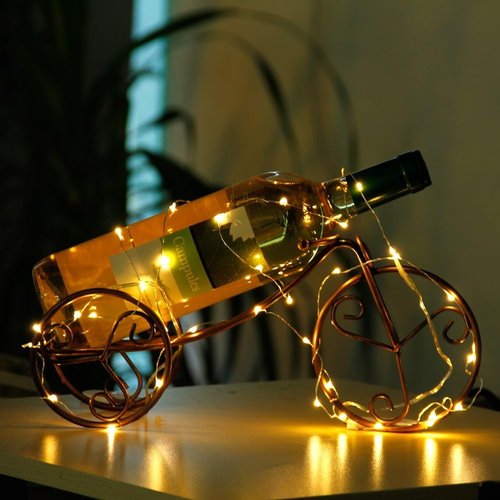 CYLAPEX Fairy Lights - 6 Pack Warm White LED String Lights | 7ft Silvery Copper Wire for Christmas & Wedding Decor