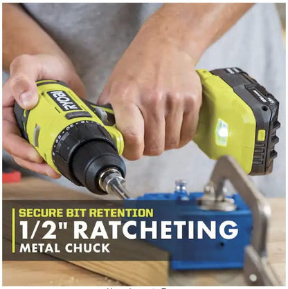 RYOBI ONE+ 18V Cordless 1/2in Drill/Driver PCL206B (Tool Only)