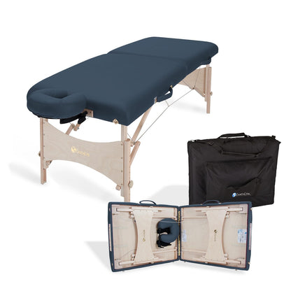 EarthLite Harmony DX Portable Massage Table Package, Includes Table + Face Cradle + Carrying Case, 30" x 73", Agate