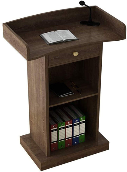 CAMBOS Lectern Podium Stand, Lectern Podium Stand,Podium Simple Modern Welcome Shopping Guide Reception Customer Desk Host Stage Podium Speaking Ceremonial Lectern Desk Teacher's Desk