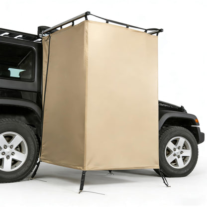 Shower Tent Awning Car Outdoor Camping Shower Tent Vehicle Side Shower Room Portable Privacy Shelter Restroom Bathroom Overland for RV Van Truck