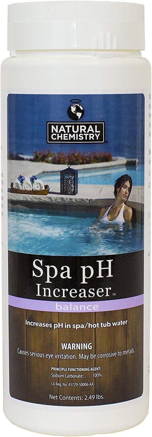 2.49 lb, Natural Chemistry Spa pH Increaser, Single, Increases pH in Spa & Hot Tub Water, Keeps pH at an Ideal Level