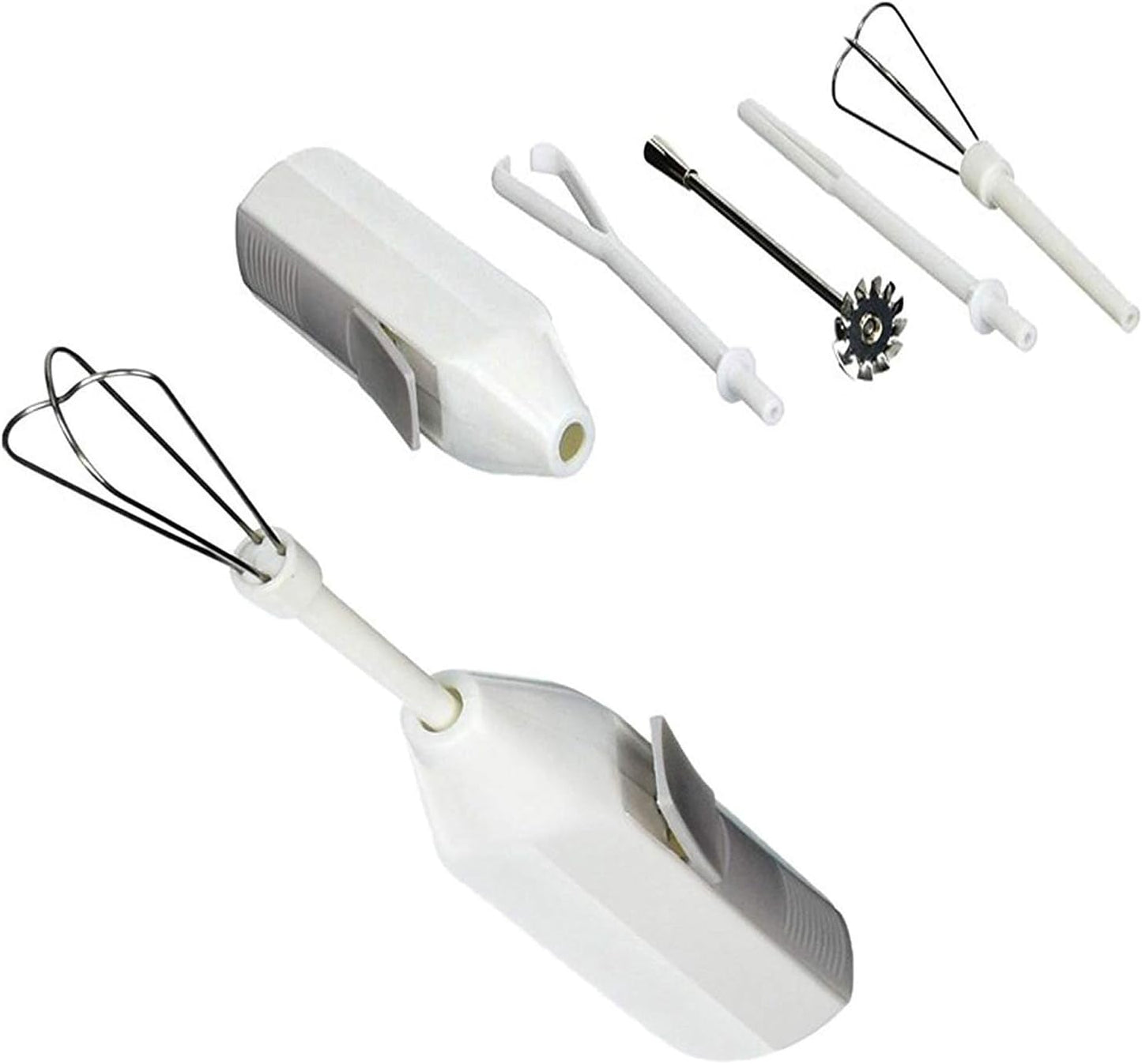 5pc Deluxe Mini Cordless Mixer - Blend, Whip, Stir, Beat, Drink Frother