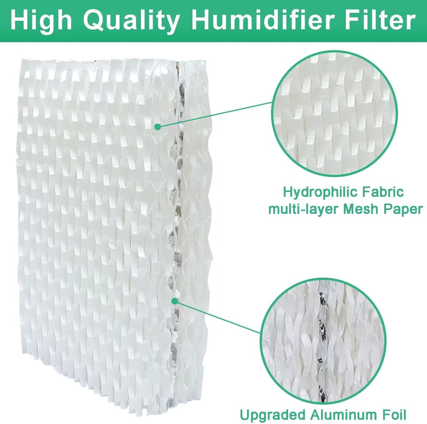 Replacement Wick Filters for ReliOn RCM-832 and ProCare PCWF813 Humidifier, 2 Pack