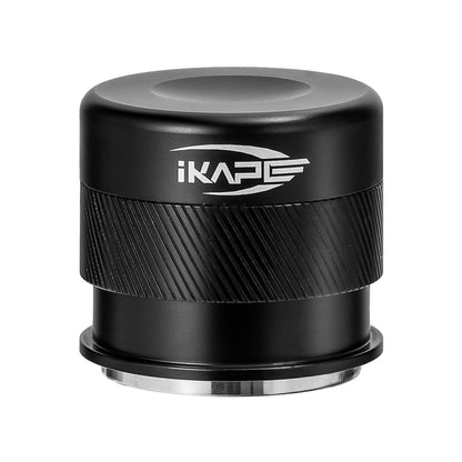 IKAPE 53mm Espresso Tamper, Premium Barista Coffee Calibrated Tamper with Spring Loaded, 100% Stainless Steel Tamper Compatible with 54MM Breville Bottomless Portafilter (Black)