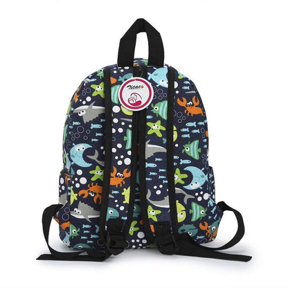 Zicac Toddler Backpack Cute Canvas Preschool Backpacks for Boys Girls, Kids Backpack Perfect for Daycare and Preschool