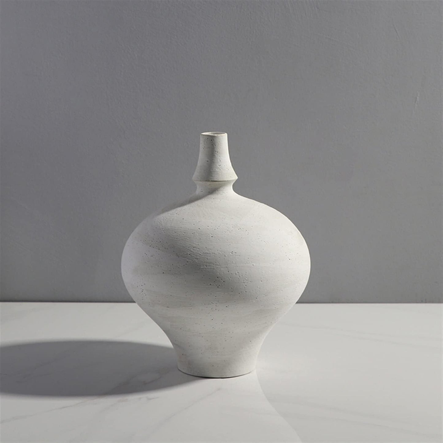 Large Ceramic Antique Stoneware Vase, Handcrafted Porcelain Flower Vase for Living Room, Bedroom, Office