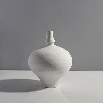 Large Ceramic Antique Stoneware Vase, Handcrafted Porcelain Flower Vase for Living Room, Bedroom, Office