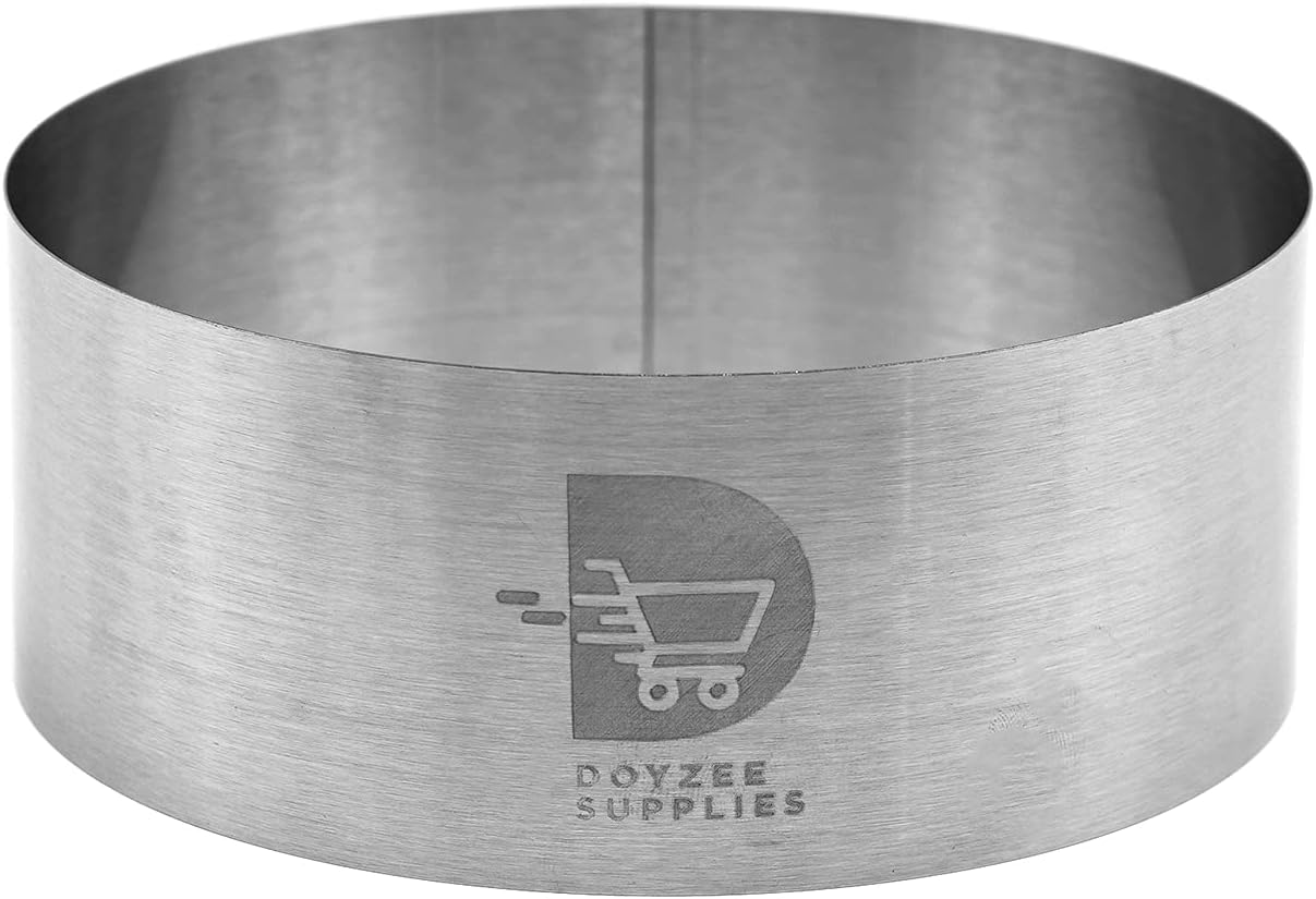 Cake Ring Set, Pastry Ring, Mousse Ring for Baking, 4/6/8/10 Inch