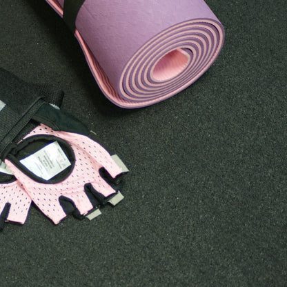 Rubber-Cal ReUz Rubber Flooring Rolls - 3mm x 48" x 30ft - Black