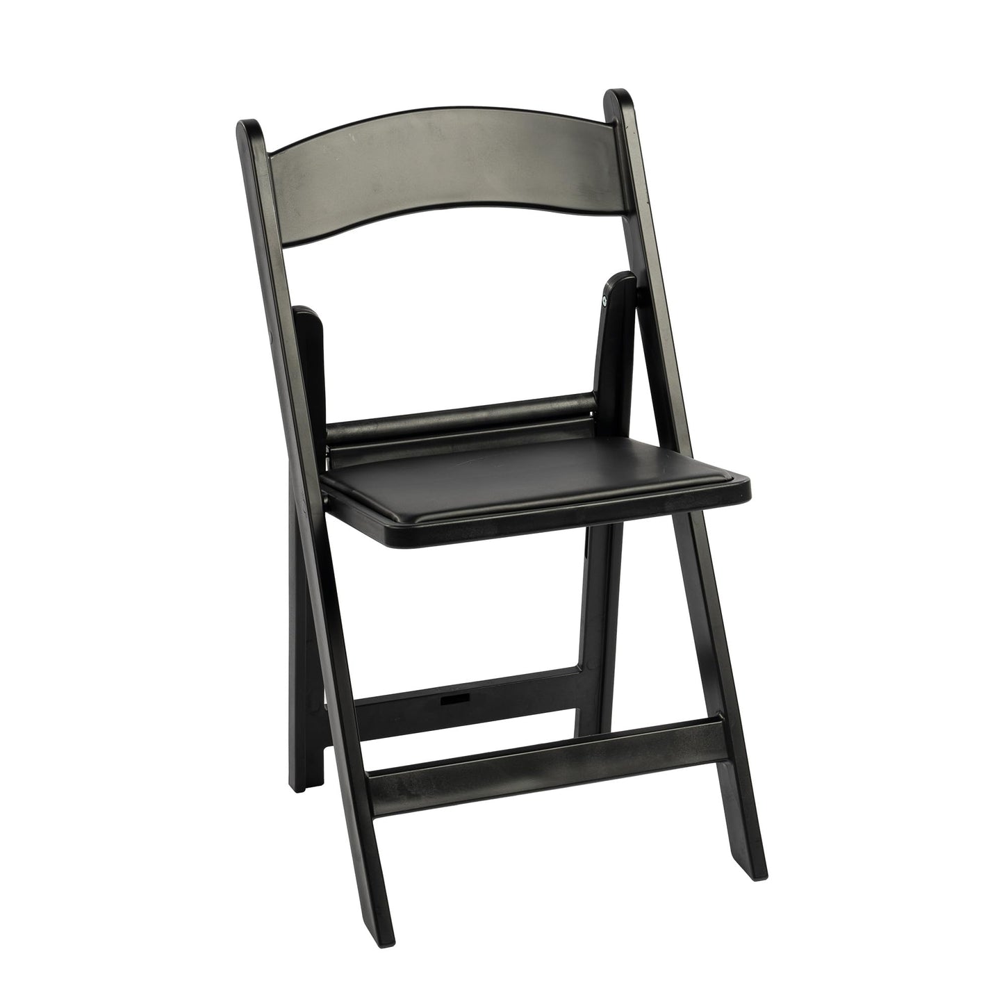 Real Relax Black Resin Folding Chairs with Cushion - Comfortable Foldable Plastic Chair - Stackable Chairs with Padded Seats - Indoor/Outdoor Chairs for Events, 600lbs Capacity(10 Pack)