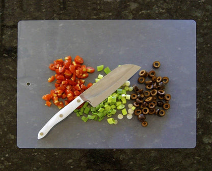 Thin Clear Flexible Plastic Cutting Board Chopping Mat, 12" x 15" (4 Pack)