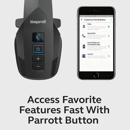 BlueParrott B350-XT Noise Cancelling Bluetooth Headset - Updated Design with Industry Leading Sound & Improved Comfort, Hands-Free Headset w/Expanded Wireless Range & IP54 Rated Protection (Renewed)