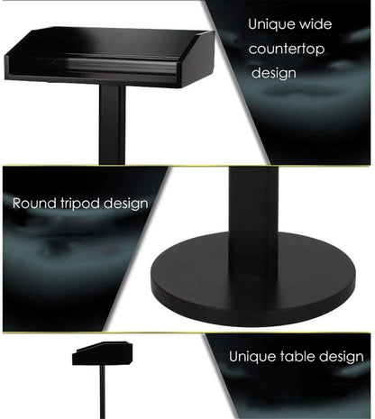 Lectern Podium Stand, Lectern Podium Free-Standing Floor Standing Pulpit Hotel Restaurant Entrance Podium Welcome Table Speaking Stage Master of Ceremonies
