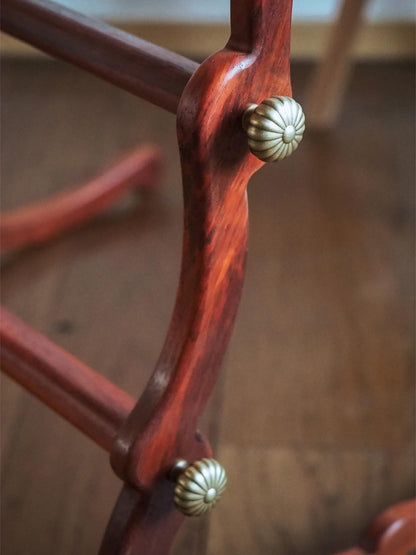 ErdBar Embroidery Stand Floor Standing Red Pear Wood Embroidery Bracket, Adjustable Angle Cross Stitch Bracket,Suitable for Craftsmanship
