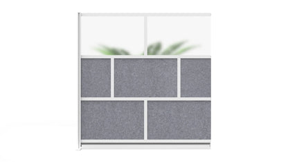 Luxor MW-7070-XFCG Modular Room Divider Wall System - 70" x 70" Add-On Wall