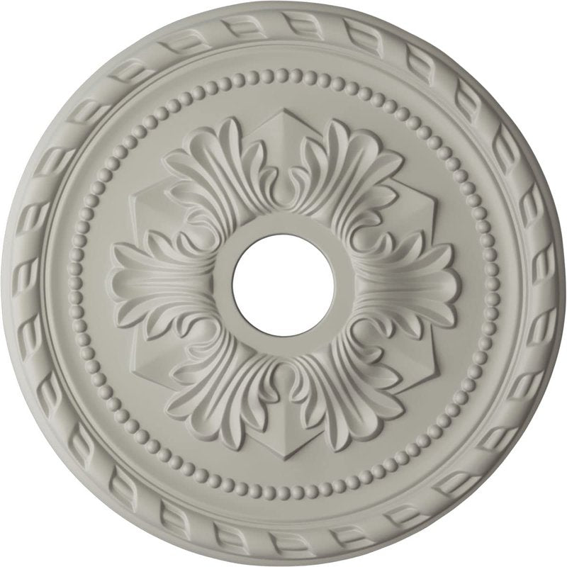 Ekena Millwork CM20PMPCF Palmetto Ceiling Medallion, Pot of Cream