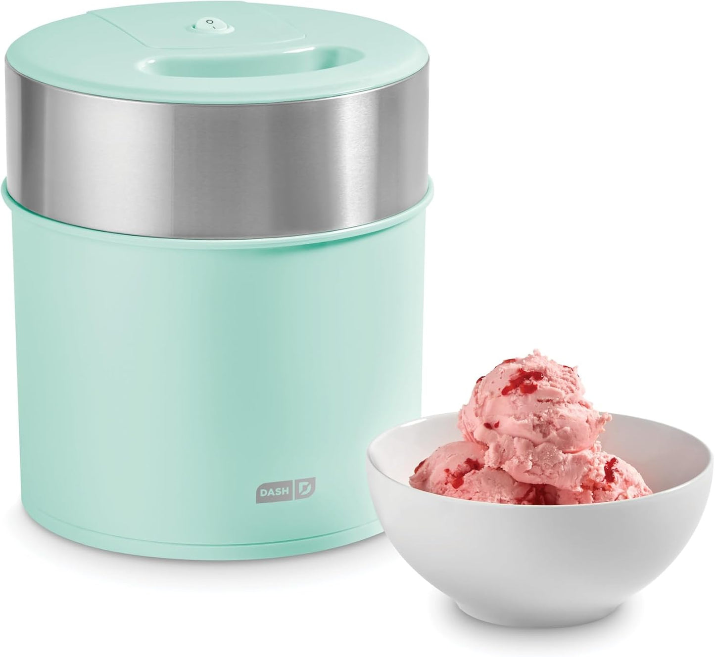 2 Dash Deluxe Gelato & Ice Cream Maker - HomeMade Dessert Maker with One-Touch Churning - Space-Saving Design & Easy
