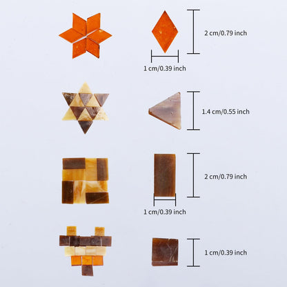 4 Shapes Mixed Glass Mosaic Tiles,Square+Diamond+Triangle+Rectangle 220 PCS Stained Glass Mosaic Pieces for Handmade Art Crafts and Home Decoration (Black)