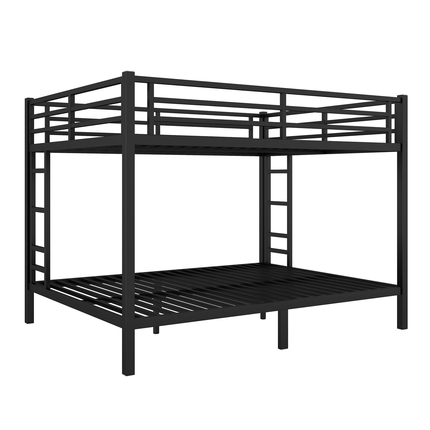 Bellemave Queen Over Queen Bunk Bed for Adults, Teens