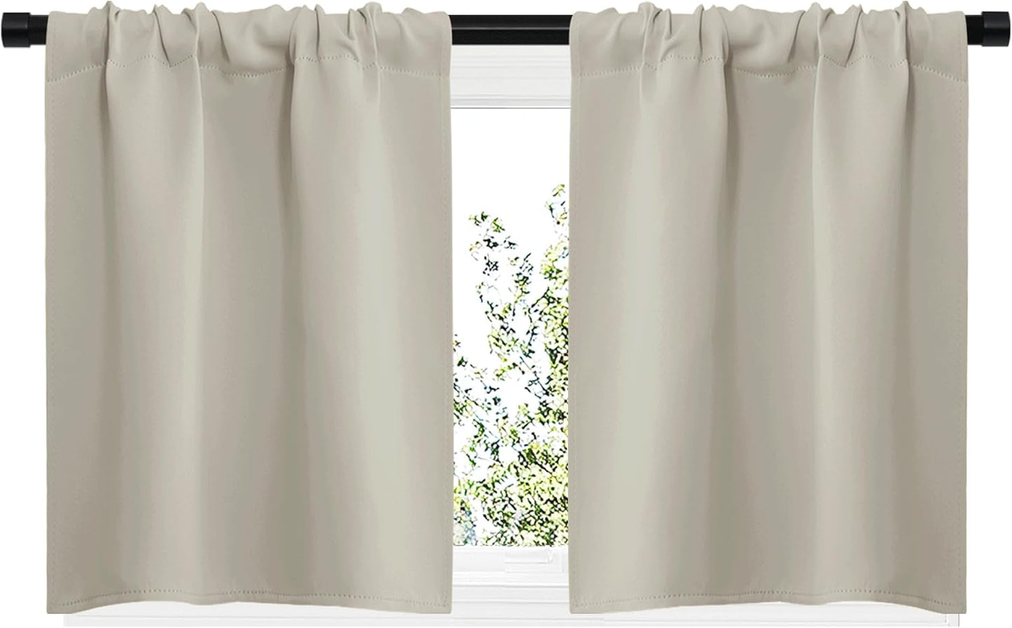 NICETOWN Blackout Curtains for Living Room, Room Darkening Window Panels, Easy-Care Thermal Insulated Drapes