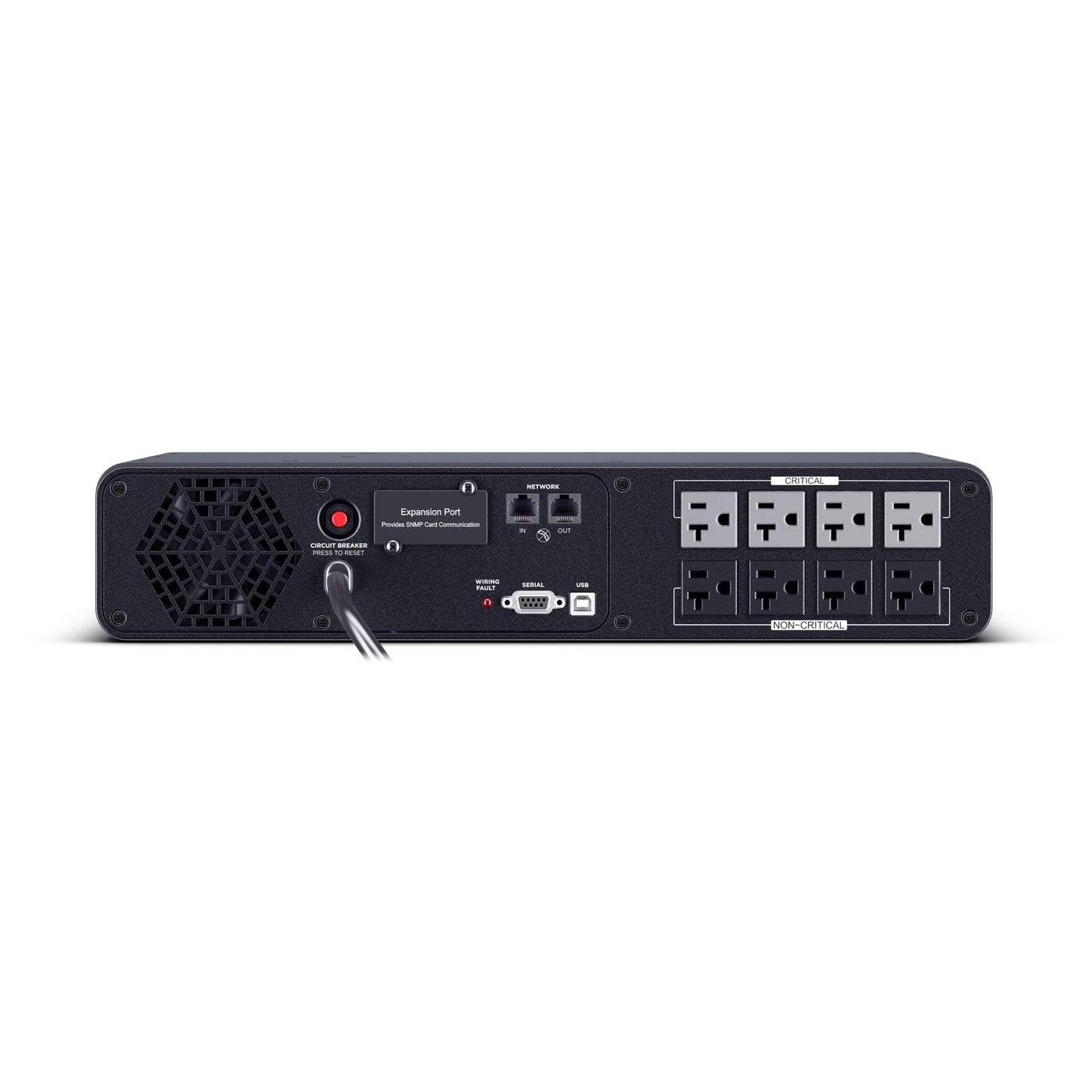 CyberPower CP2000PFCRM2U PFC Sinewave UPS Battery Backup and Surge Protector, 2000VA/1200W, 8 Outlets, AVR, Short Depth 2U Rackmount; UL Certified