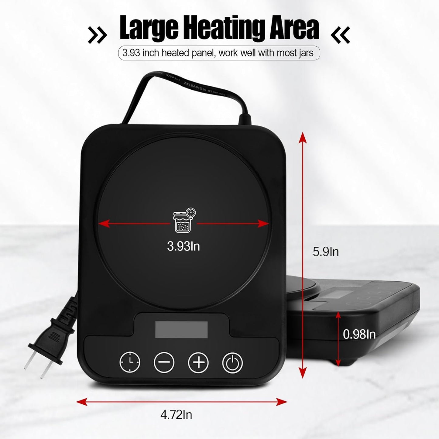 Hobychild 1F (70-100F) 12-Hour Sourdough Starter Warmer Precise Thermostat Control Sourdough Warming Mat for Kitchen