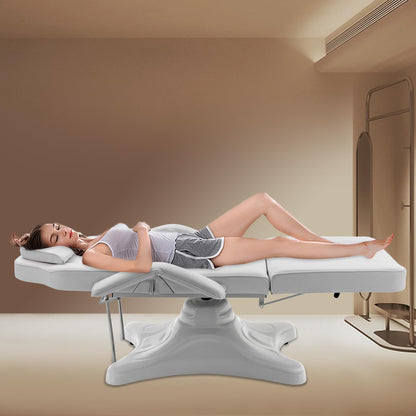 NIENIEE Hydraulic Adjustable Tattoo Chair, 441lbs Capacity 360° Rotation Multi-Purpose Facial Bed for Spa, Beauty Salon and Clinic