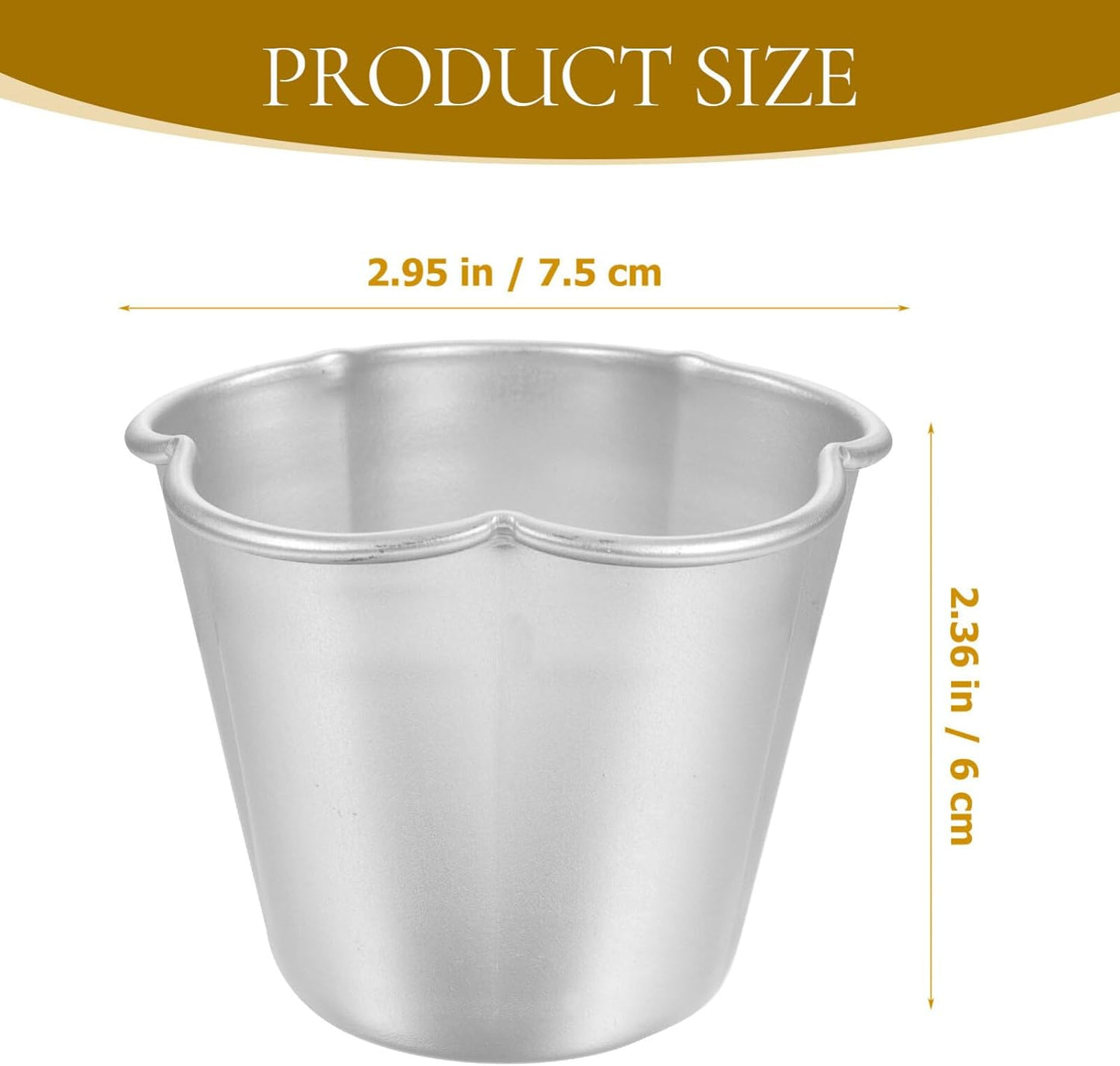 Luxshiny 6pcs Cake Mold, Mini Cheesecake Pan, Chocolate Pan, Baking Tins, Round Aluminum Alloy