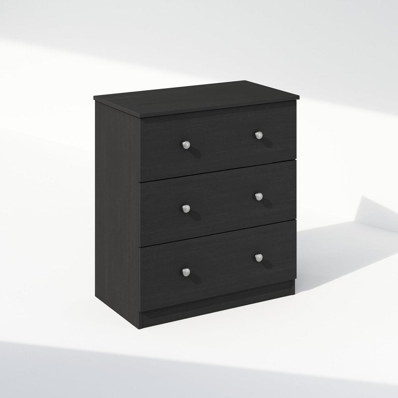 Furinno Frans Simple Design Console Table with 3 Drawers for Entryway, Living Room, Americano