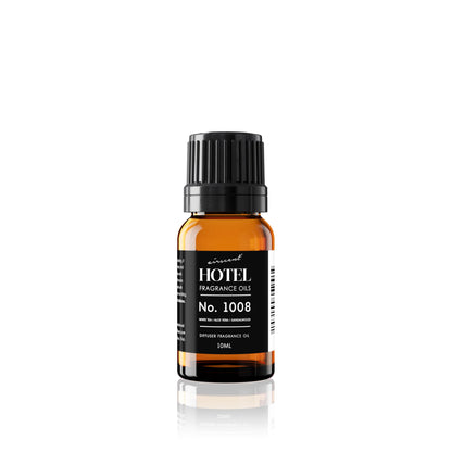 AirScent Hotel Diffuser Oil No. 1008 - White Tea, Aloe Vera & Sandalwood - Premium Fragrance Oil for Ultrasonic and Waterless Diffusers and Crafting - 500 mL, 16.9 fl oz Glass Bottle