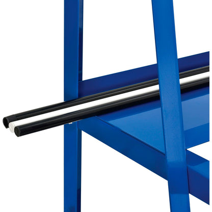 Global Industrial Vertical Bar Rack with Three Bays, 3000 lbs Capacity, Steel Construction, 39" W x 24" D x 84" H, Blue Powder Coat Finish, Assembly Required