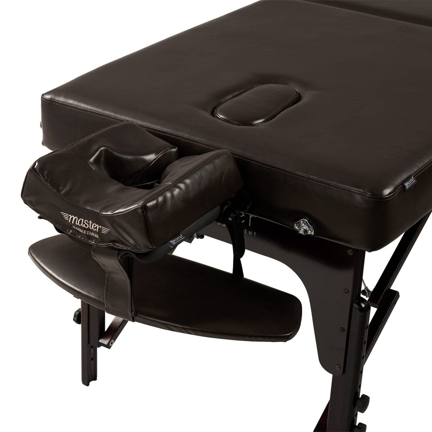 Master Massage 31" Supreme LX Extra Wide SPA Salon Facial Beauty Bed Portable Massage Table with Ambient Lighting System, Easy Set Up PU Upholstery 3" Thick Memory Foam, Coffee
