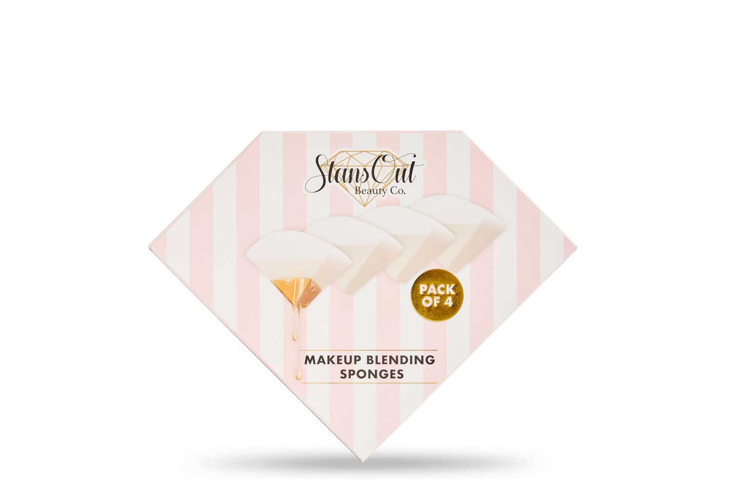 StansOut Memory Foam Makeup Sponge – No-Water-Needed Blender for Liquid, Cream & Powder Foundation – Airbrush Finish, Flawless Application