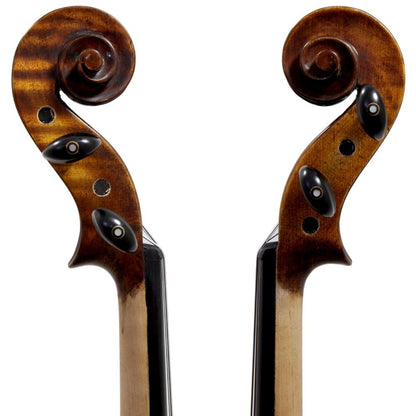 Paititi 4/4 Full Size PTVNSH100 Premium Hand Carved Ebony Fitted Violin Outfit with Case, Bow, String, Tuner, Mute and Rosin