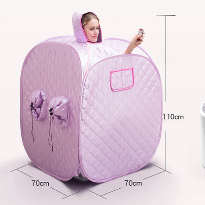DKDZZXHUS Lightweight Indoor Sauna Tent Portable Steam Sauna Spa Timer 99 Minutes Steam Sauna with Remote Control and 5 Adjustable Levels