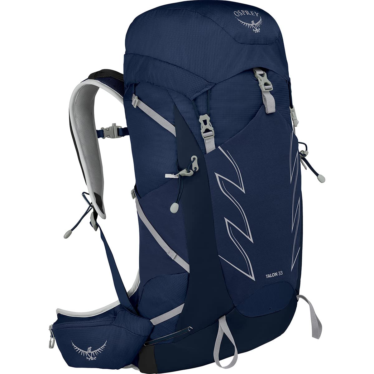 Osprey Talon 33L Men's Hiking Backpack with Hipbelt, Ceramic Blue, L/XL