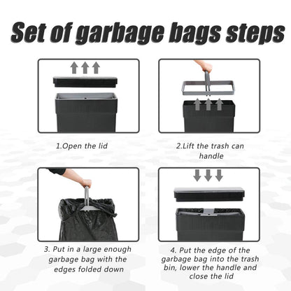 BestOffice 13 Gallon Trash Can Automatic Kitchen Trash Can Touch Free High-Capacity Garbage Can with Lid for Bedroom Bathroom Home Office 50 Liter (Black, 1) (1, Black)