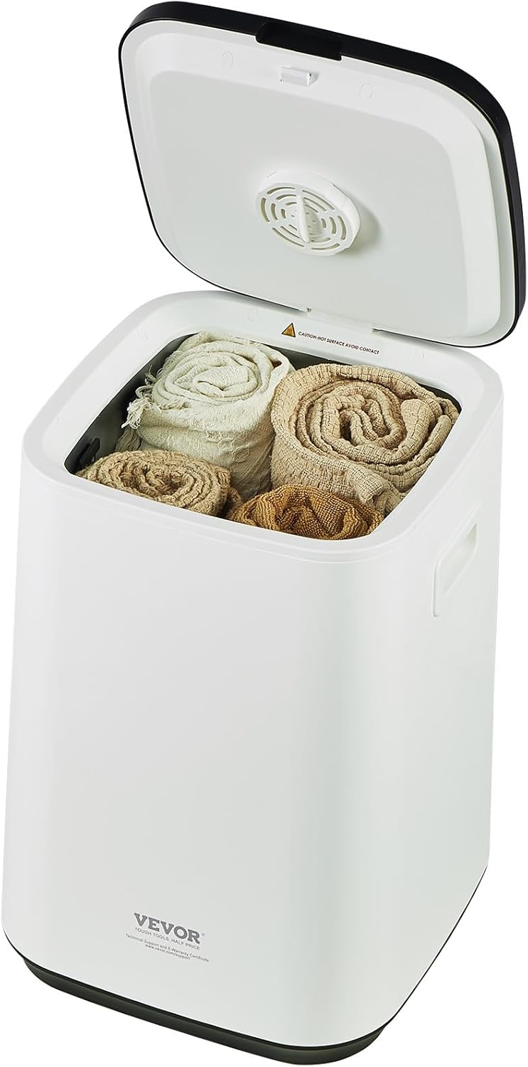VEVOR Towel Warmers for Bathroom, Towel Warmer Bucket Auto Shut Off for Spa Fits up to 3 Oversized Towels, Blankets, Clothes, Bathrobes, PJ's and More