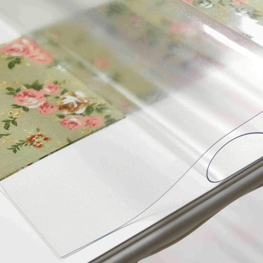20 31.5 Inch 1.5mm NECAUX Custom x Frosted Desk Cover Protector, Thick Plastic Desk Pad, Desk Protector, Desk Mat on