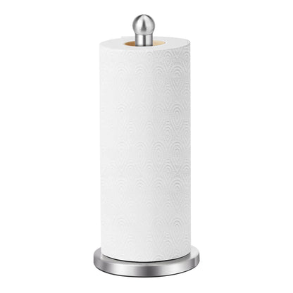 Paper Towel Holder Countertop, Paper Towel Holder with Solid Weighted Base, for Standard and Large Size Rolls